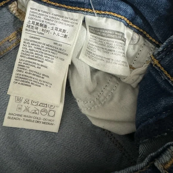 Levi’s 724 High Rise Straight Jeans. Size 26. Color Blue Wave Dark Wash. - Picture 10 of 12